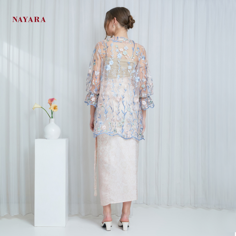 Nayara Atasan Kebaya Modern Ilyana Embroidered Tulle