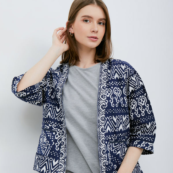 Outer Gabie Batik Navy