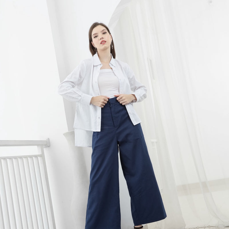 Nayara Basic Blouse Naveen Putih / Blouse Wanita / Atasan Wanita